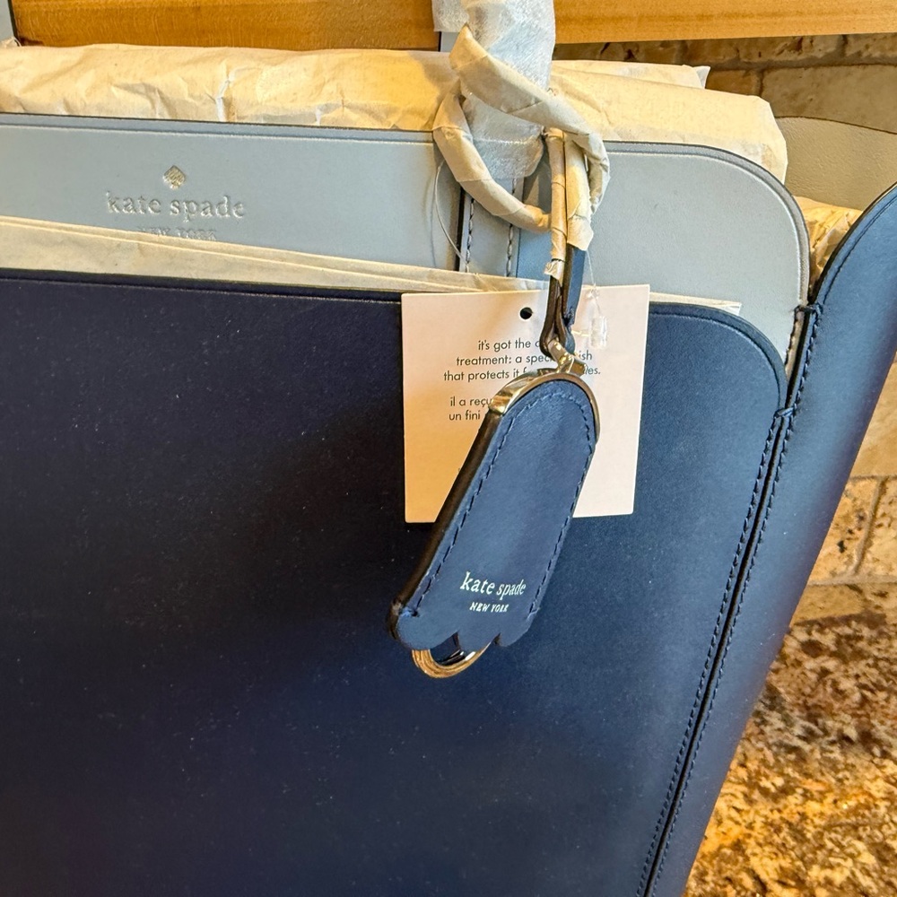 Kate Spade Dark Blue and Light Blue Tote Set - Picture 6 of 7